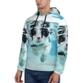 thumbnail image 3 of Xecao Swimming Cat Goggles Pattern Men's Adult Pullover Hoodie,Hooded Sweatshirt-Large, 3 of 7