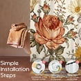 thumbnail image 3 of Boho Floral Shower Curtain for Bathroom,Spring Summer Multicolor Peony Daisy Lily Shower Curtain with Hooks,Nature Polyester Fabric Shower Curtains Machine Washable Waterproof Bath Decor 72" x 72", 3 of 6