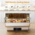 thumbnail image 4 of Ktaxon 9 QT Roll Top Electric Chafing Dishes for Buffet,Stainless Steel Chafing Dish Buffet Set, 4 of 8