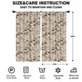 thumbnail image 2 of Blackout Kids Curtains,Red Mushroom Berry Leaf Beige Pattern Childrens Insulated Curtains Set Of 2,Bedroom Essentials,Toddler Room Decor 42"x84", 2 of 5