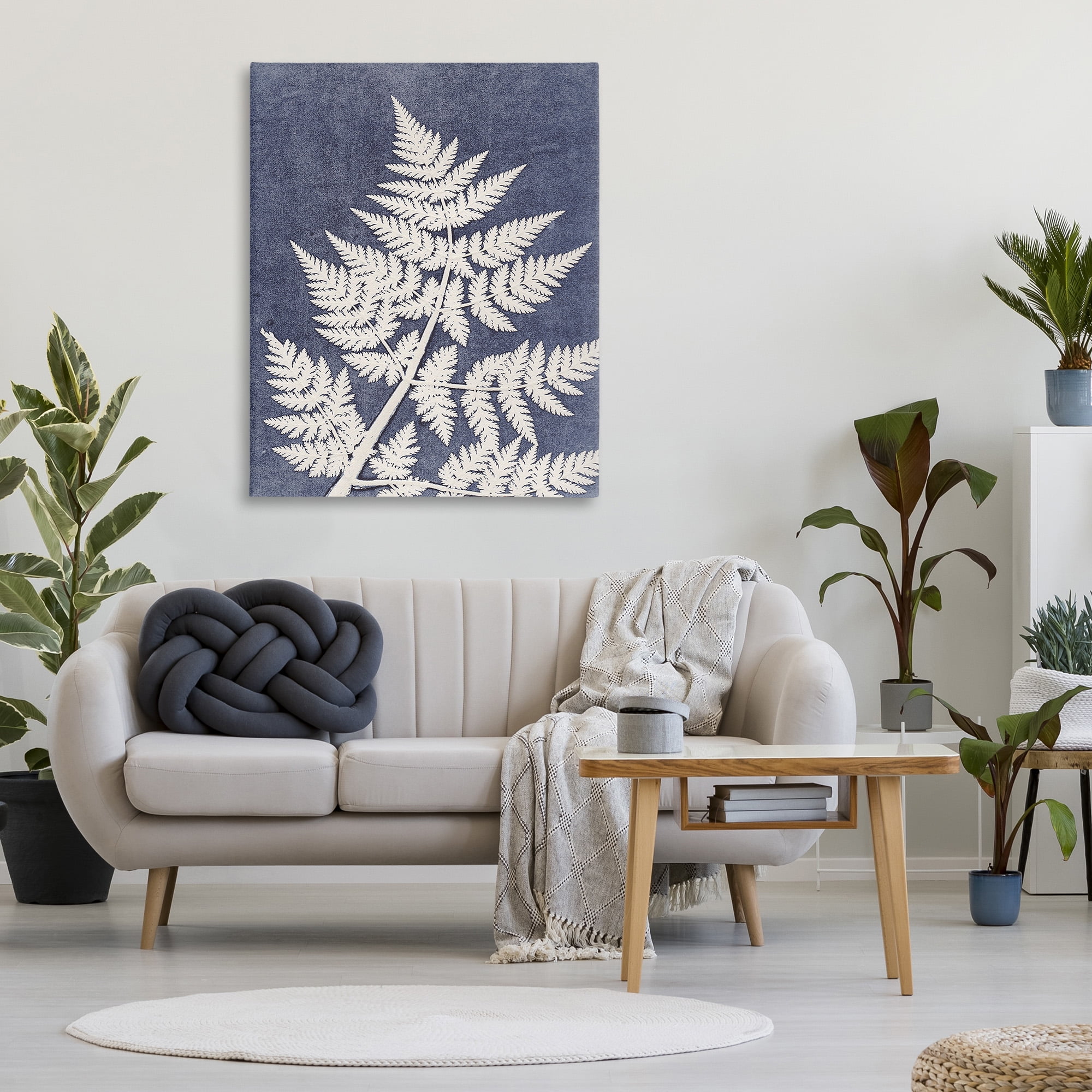 Stupell Industries Forest Fern Silhouette Botanical & Floral Painting Gallery Wrapped Canvas Art Print Wall Art, 36 x 48