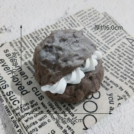 

NUOLUX Simulation Dessert Puff Model Decorative Small Dessert Decoration Bakery Shop Window Fake Dessert