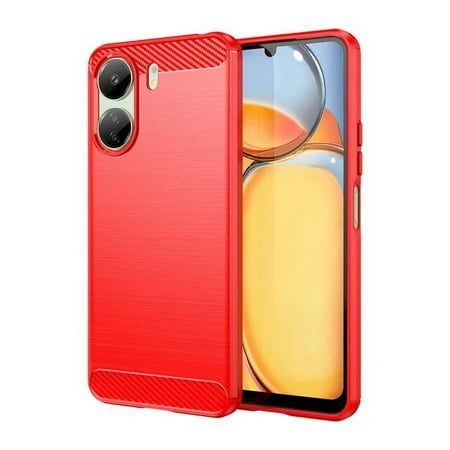 Carbon Fiber Case for Xiaomi Redmi 13C Soft Silicone Phone Back Cover For Redmi 13C 13 C Shockproof Funda LXY LXY
