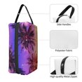 thumbnail image 3 of Goofa Palm Trees at Sunset Printed Toiletry Bag with Handle,Large Capacity Travel Makeup Cosmetic Bag for Women, Carry on Airport Airline Compliant Bag, 3 of 9