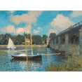 thumbnail image 2 of Monet, Claude 14x12 White Modern Wood Framed Museum Art Print Titled - The bridge at Argenteuil, 2 of 4
