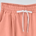 thumbnail image 4 of biudgviw Bermuda Shorts for Women High Waisted Summer Shorts Cuffed Hem Plus Size Lounge Knee Length Shorts with Pockets, 4 of 6