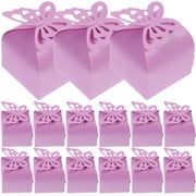 Butterfly Candy Box 50 Pcs Wedding Favor Boxes Purple Party Favors Gift Ornament Baby Shower Girl Decorations Paper