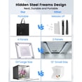 thumbnail image 4 of Fasonic 24"x24" Photo Studio Light Box for Photography, Foldable Bi-Color Dimmable Shooting Tent Kit with 240 LED Lights, 3000-6500K Lighting Booth,, 4 of 7
