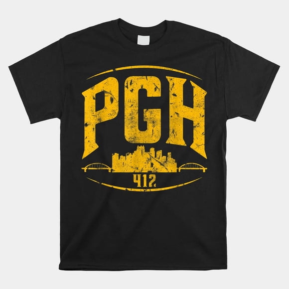 Pittsburgh Pennsylvania Steel City Skyline PGH Unisex T-Shirt Size S-5XL Z1614