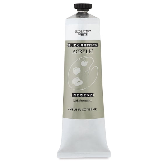 Blick Artists' Acrylic - Iridescent White, 4.65 oz tube