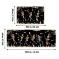thumbnail image 3 of SuChun Kitchen Rug Halloween Kitchen Carpet Set 2 Pcs Non Slip Halloween Rugs Bats Black CatsBoo Pumpkin Mats Home Decor Halloween Decor Holiday Kitchen Rug Sets, 3 of 5