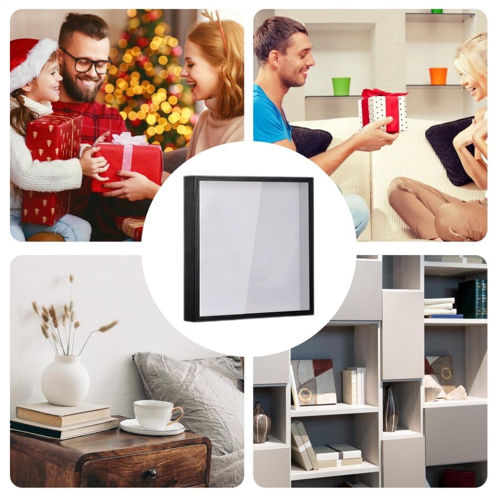 Ksruee Memories Frame Boxes Small Memories Box Travel Keepsake Box Travel Tickets Box Travel Collection Box Top Loading Shadow Keepsake Travel Box For Postcards Travel Photos excitement