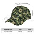 thumbnail image 3 of Yiaed Camouflage Dinosaur Print Cap Adjustable Size for Running Workouts and Outdoor Activities All Seasons, 3 of 8