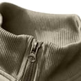 thumbnail image 6 of Jessboyy Mens Bomber Jackets Fall Winter Midweight Stand Collar Zip up Jacket Work Trendy Casual Windbreaker Jackets Army Green,XL, 6 of 9