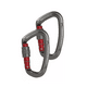thumbnail image 1 of Mosqueton De Escalada 25kn Para Aparejos Cuerdas Con 2pcs Gris, 1 of 5
