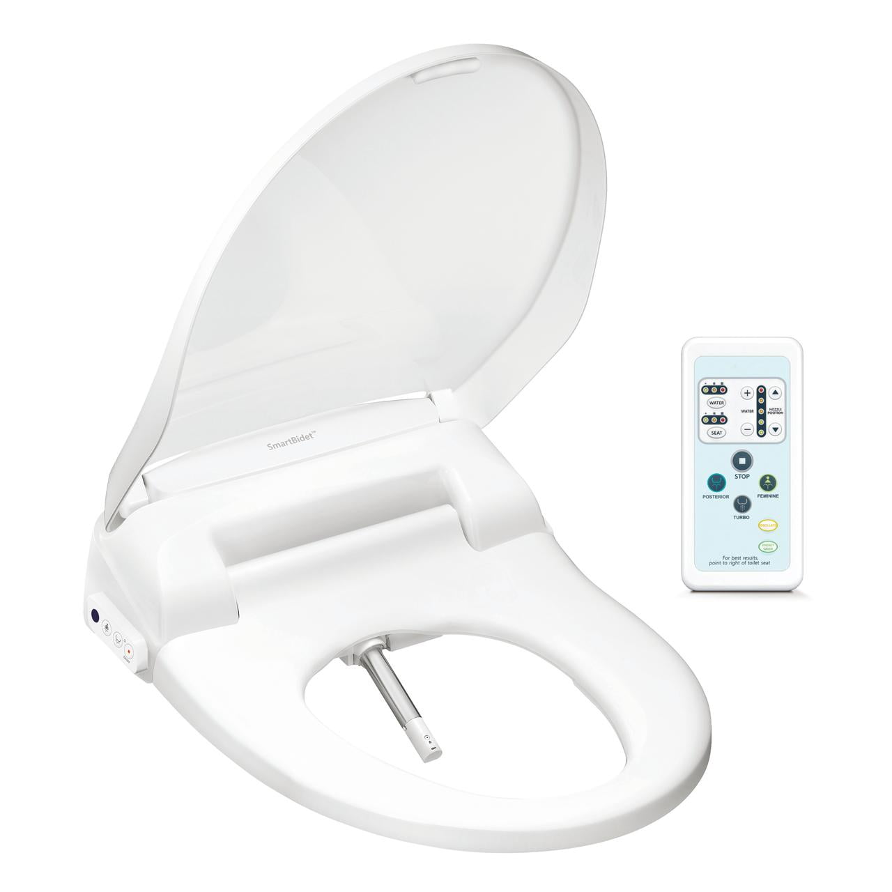 SmartBidet SB-100R Electric Bidet Toilet Seat - Elongated - Walmart.com