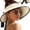 Beige, variant on Sun Visors for Women Wide Brim Straw Hat Ponytail Open Top Packable Sun Hat Women Foldable Beach Hats for Women Summer Travel UV Protection