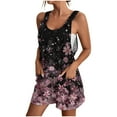 thumbnail image 2 of Gspmoly Short, Short Short pour Femme, Short d'Été Confortable et Décontracté pour Femme à Bretelles, Short Imprimé avec Poches, Combinaison de Randonnée pour Femme, Économies d'Été Liquidation Multicolore TG, 2 of 5