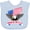 AE-Light Blue, variant on Inktastic American Flag Made in the USA with Bald Eagle Boys or Girls Baby Bib