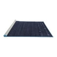 thumbnail image 2 of Ahgly Company Machine Washable Indoor Square Abstract Blue Contemporary Area Rugs, 8' Square, 2 of 4