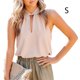 thumbnail image 4 of Guardurnaity Blusa sin mangas para mujer Camisa con cuello de corbata Playa Vacaciones Oficina Noche Ropa fresca Diario Elegante Verano Top Blanco S Prendas para la parte del cuerpo Albaricoque S Guardurnaity AP011055-21, 4 of 5