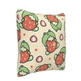thumbnail image 2 of Bingfone Frog Hold Strawberry Linen Throw Pillow Covers Cushion Case Pocket Button Vintage Farmhouse Pillowcase For Sofa Couch Bed 20"X20", 2 of 9