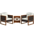 thumbnail image 1 of Outsunny 3 Pieces Wicker Patio Furniture Set w/ Seat and Back Cushions, 1 of 10