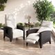 thumbnail image 3 of QinaQin Sillón reclinable de ratán para exterior con respaldo y reposapiés ajustables, mesa abatible y cojín para patio o jardín, 3 of 8