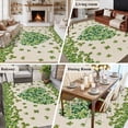 thumbnail image 6 of St Patrick's Day Area Rugs Collection 5'x7', Green Shamrock Love Plants Retro Rustic Beige Non Slip Indoor Rectangle Throw Runner Rug Floor Mat Carpet for Living Room Dining Table Bedroom Nursery, 6 of 9