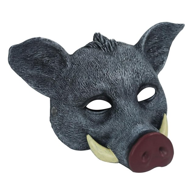 Máscara Hosfairy Halloween Horror Wild Boar para adulto, color gris