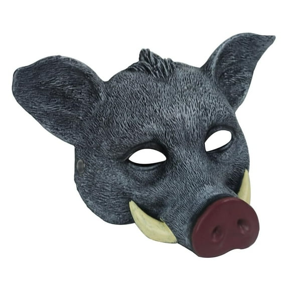 Máscara Hosfairy Halloween Horror Wild Boar para adulto, color gris