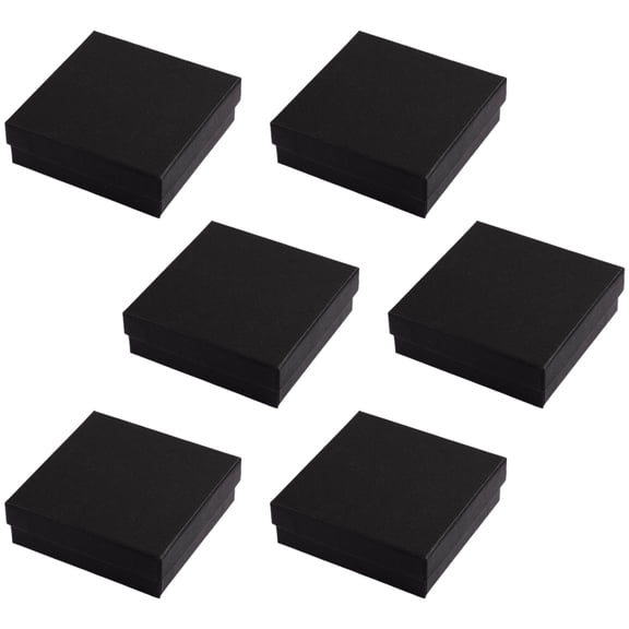 Soimiss 6pcs Small Earring Box Sleek Design Ornament for Travel Use