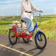 thumbnail image 5 of Choco Moon 20-Inch 7-Speed Folding Tricycle, Carbon Steel 3 Wheel Cruiser Bike, Large Basket, Adjustable Seat, Perfect for Women, Men, Seniors, Shopping & Picnics, 5 of 11