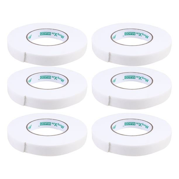 6 rollos de cinta adhesiva de doble cara práctica y útil para sellar puertas y ventanas en casa o en la oficina (1 cm de ancho).