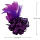 thumbnail image 2 of Broche pequeño con flor y plumas para mujer: pinza y pasador ajustable para bodas y fiestas., 2 of 7