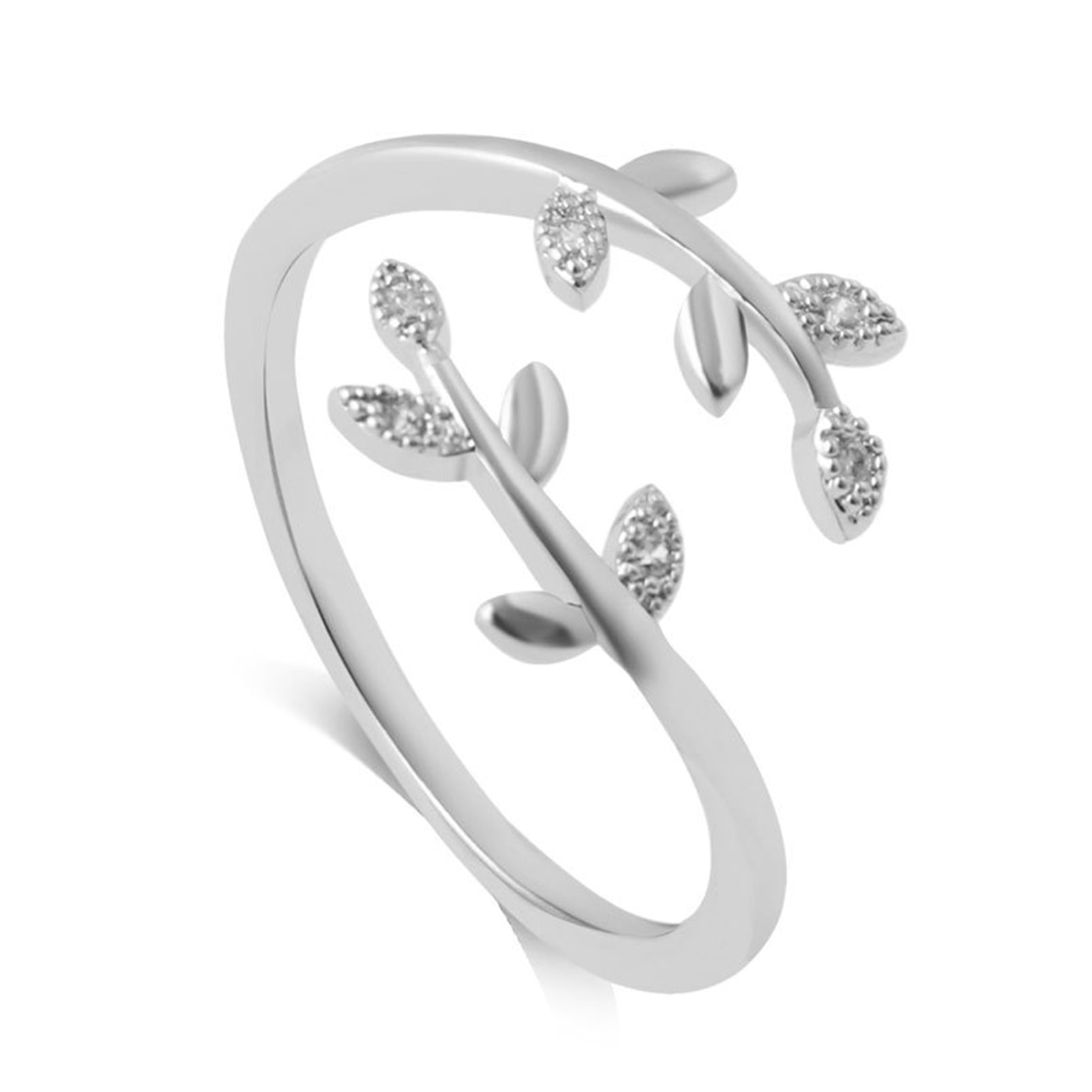 grow-through-what-you-go-through-adjustable-leaf-ring-open-ring-jewelry-gift-for-girl-women-new