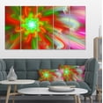 thumbnail image 1 of Dance of Red Fractal Flower Petals - Floral Canvas Art Print, 1 of 4