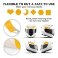 thumbnail image 4 of Uxcell Reflective Tape, Self-Adhesive Trailer Reflector Tape Warning Safety Sticker High Visibility Night Reflectors Yellow 1, 4 of 6