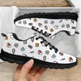 thumbnail image 1 of Zapatos de enfermería para mujer, con diseño de herramientas médicas, con cordones, informales, resistentes a la suciedad, cómodos, transpirables, planos, a la moda., 1 of 6