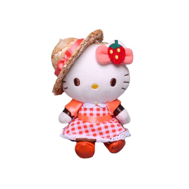 Sanrio-juguete suave de dibujos animados para niños, muñeco de peluche con lazo Kuromi, colgante, regalo, 11CMcaomaoKT Fivean Toy model