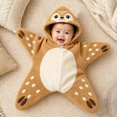 thumbnail image 2 of Shadoumai Baby Starfish Onesie Cute Thick Starfish Jumpsuit | Baby Blanket Wearable Swaddle Funny Clothes Toddler Comfort Soft Winter Warm Outfit, 2 of 7