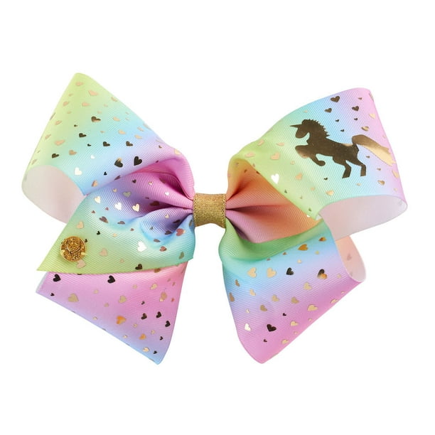 JoJo Siwa - JoJo Siwa Large Cheer Hair Bow (Purple Ombre Foil Mermaid ...