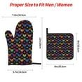 thumbnail image 2 of Fotbe Rainbow Butterfly for 4Pcs Oven Mitts and Pot Holders, 500℉ Heat Resistant Oven Mitts , Non-Slip Silicone Surface Safe for Baking, Cooking, BBQ, 2 of 6