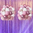 thumbnail image 4 of Pink White Balloons, 60pcs 12 inch Pink White Rose Gold Balloons, Pink White Metallic Rose Balloons for Birthday, Wedding, Graduation Party Decorations, 4 of 5
