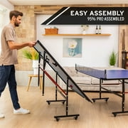 HEAD Collapsable Ping Pong Table with Net, 108 x 60 x 30 inches, Blue