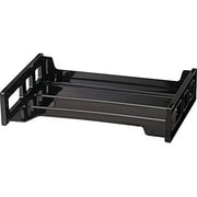 Officemate International Corp. 21002 Side Loading Stackable Desk Tray, 13-3/16-Inch x9-Inch x2-3/4-Inch, BK