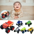 thumbnail image 4 of Junepar Truck Toys - Friction Powered Toy Cars Push & Go Vehicles Christmas Birthday Party Gift for Family #A1, 4 of 5