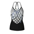 thumbnail image 2 of Aayomet Plus Size Tops For Women Sequin Tops for Women Sparkle Tank Camisole V Neck Tie Waist Top Party Club Vest Shirt,Navy L, 2 of 5