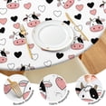 thumbnail image 4 of White Cow Heart Pattern Round Fitted Tablecloth with Elastic Edge,Dining Table Cover Waterproof,Outdoor Round Tablecloth for Camping,Dining,Indoor and Outdoor, 4 of 7