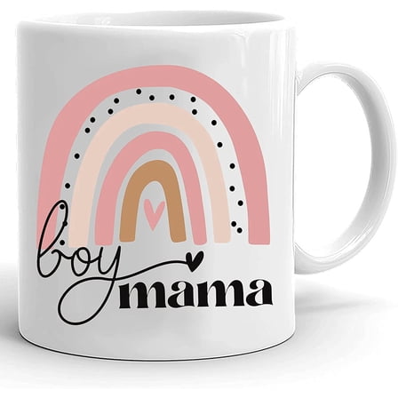 Boy Mama Ceramic Mug, Boy Mom Mug, Gift For Mom From Boy On Birthday Christmas, Mothers Day Gifts, 11 Oz 15 Oz Ceramic Coffee Mug